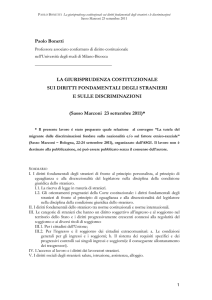La relazione tenuta dal Prof. Paolo Bonetti