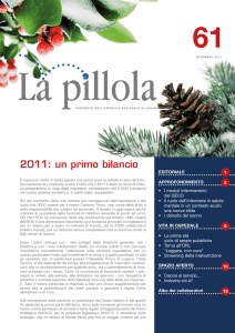 La Pillola, periodico dell`Ospedale Regionale di Lugano n° 61