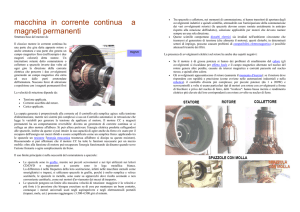 macchina in corrente continua a magneti permanenti