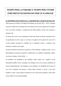 TEMPO PER LAVORARE E TEMPO PER VIVERE STRUMENTI DI