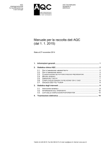 Manuale per la raccolta dati AQC (dal 1. 1. 2015)