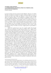 Ci sono motivi filosofici per preferire una filosofia della persona ad