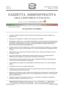 GA Numero 2014 1 - Gazzetta Amministrativa