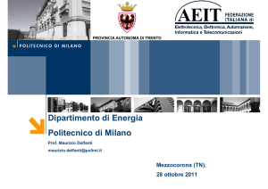 Dipartimento di Energia Politecnico di Milano - AEIT-TAA