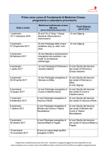 Programma e calendario del corso di Fondamenti di