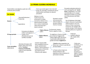 Prima Guerra Mondiale 1914-1918