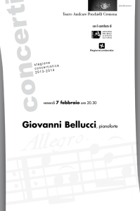 Giovanni Bellucci, pianoforte