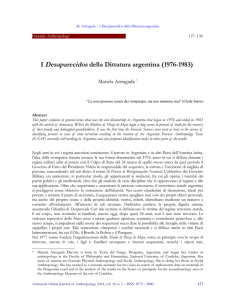 I Desaparecidos della Dittatura argentina (1976-1983)