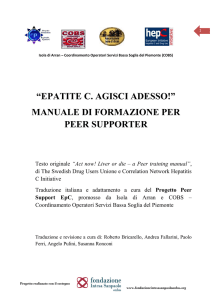 “epatite c. agisci adesso!” manuale di formazione