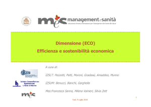 (ECO) Efficienza e sostenibilità economica