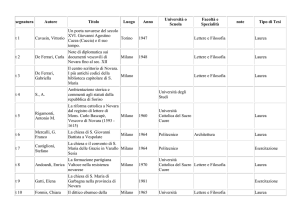 Tesi di Laurea - Archivio storico diocesano