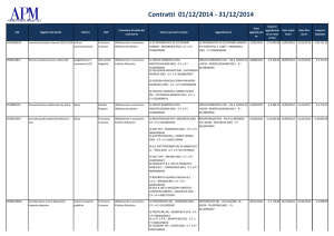 Contratti 01/12/2014 - 31/12/2014