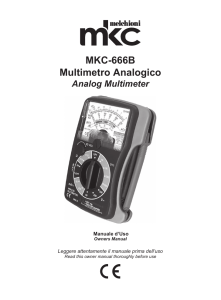 Multimetro Analogico MKC-666B