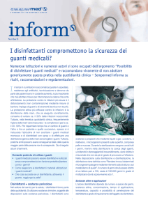 I disinfettanti compromettono la sicurezza dei guanti