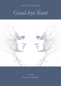 Good-bye Kant - Filosofia.it