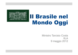 BRASILE – Ministro Consigliere Tarcisio Costa