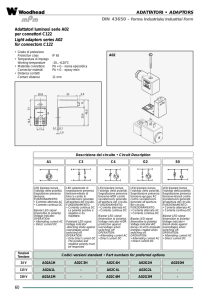 60 ADATTATORI • ADAPTORS Adattatori luminosi serie A02 per
