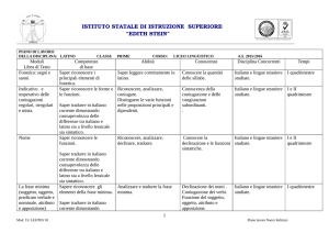Lingua latina - stein" gavirate