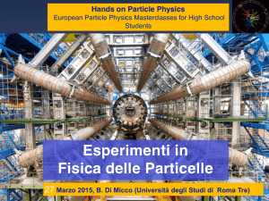 Esperimenti in Fisica delle Particelle