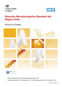 Ricerche Microbiologiche Standard del Regno Unito