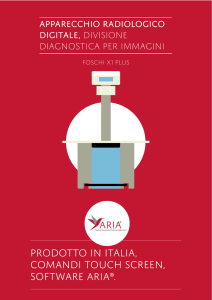 prodotto in italia, comandi touch screen, software aria