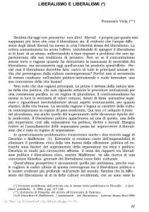 liberalismo e liberalismi - Università degli Studi di Palermo