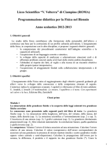 Liceo Scientifico “V. Volterra” di Ciampino (ROMA)