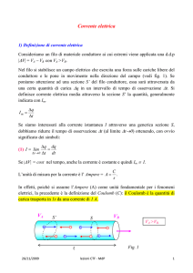 La corrente elettrica