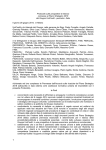 Protocollo 28 giugno 2014 di rilancio Gruppo UniCredit