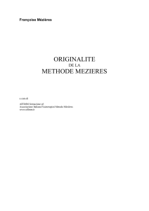 originalite methode mezieres