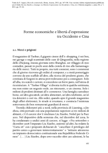 Forme economiche e libertà d`espressione tra Occidente e Cina