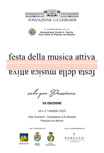 Libretto completo della Festa della Musica Attiva VII edizione 2015