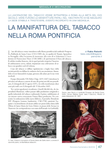 la manifattura del tabacco nella roma pontificia