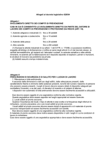 Allegati al decreto legislativo 626/94 Allegato I SVOLGIMENTO