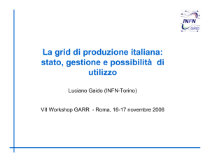 La grid di produzione italiana: stato, gestione e possibilità di