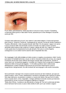 eyeballing: un serio rischio per la salute