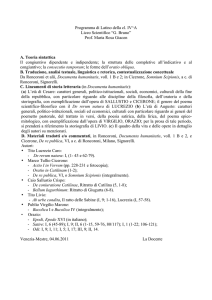 Programma di Latino della cl. IV^A Liceo Scientifico “G. Bruno” Prof