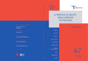 Il profilo di salute degli anziani in Toscana