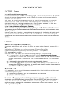 Appunti di macroeconomia presi in classe, integrati col