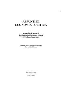 appunti di economia politica