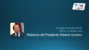 Relazione del Presidente Roberto Gontero