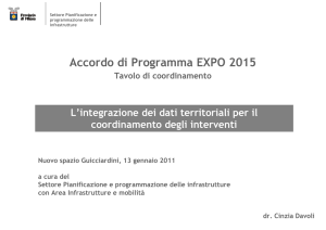 Accordo di Programma EXPO 2015 - Città Metropolitana di Milano