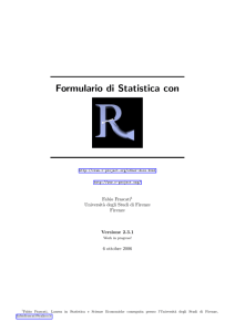 19346 Frascati: Formulario di statistica con R.