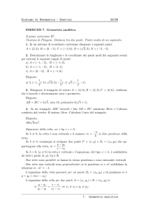 Richiami di Matematica - Esercizi 26/98 ESERCIZI 7. Geometria