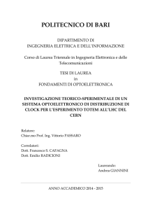 politecnico di bari - Istituto Nazionale di Fisica Nucleare