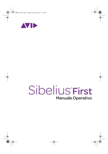 Sibelius First Manuale Operativo