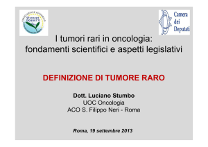 I tumori rari - Associazione Dossetti