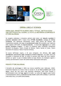 OPERA LIRICA E SCIENZA - Teatro Sociale di Como