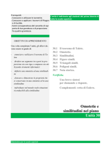 Omotetie e similitudini nel piano - Matematica gratuita per le scuole