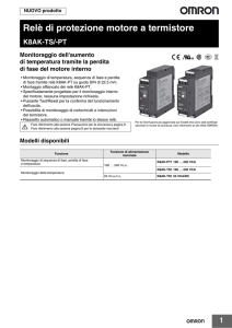 1 Relè di protezione motore a termistore K8AK-TS